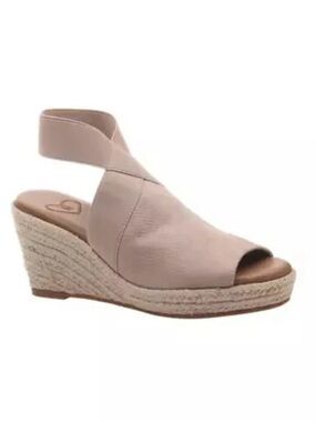 Madeline Women's Neutral Espadrille Wedge Sandal - Beige Summer Wedge Beach